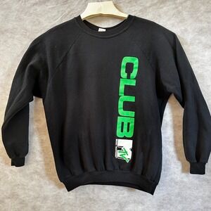 Vintage 1989 MTV Club Music Television Sweatshirt Black One‎ Size Fits All